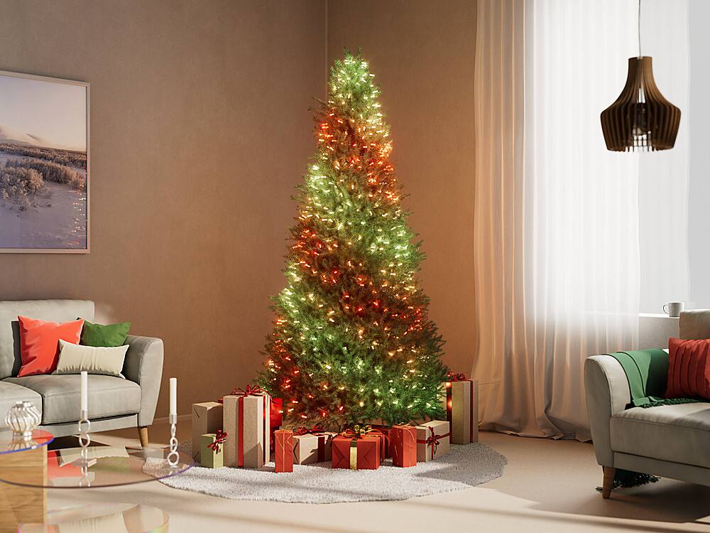 Alt View 11. Twinkly - Candies Candle Shaped 100 RGB LED Smart Light String Clear Wire USB-C - Multicolor.