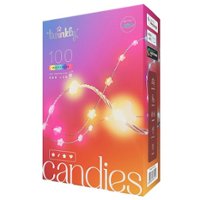Twinkly - Candies Star Shaped 100 RGB LED Smart Light String Clear Wire USB-C - Multicolor - Front_Zoom