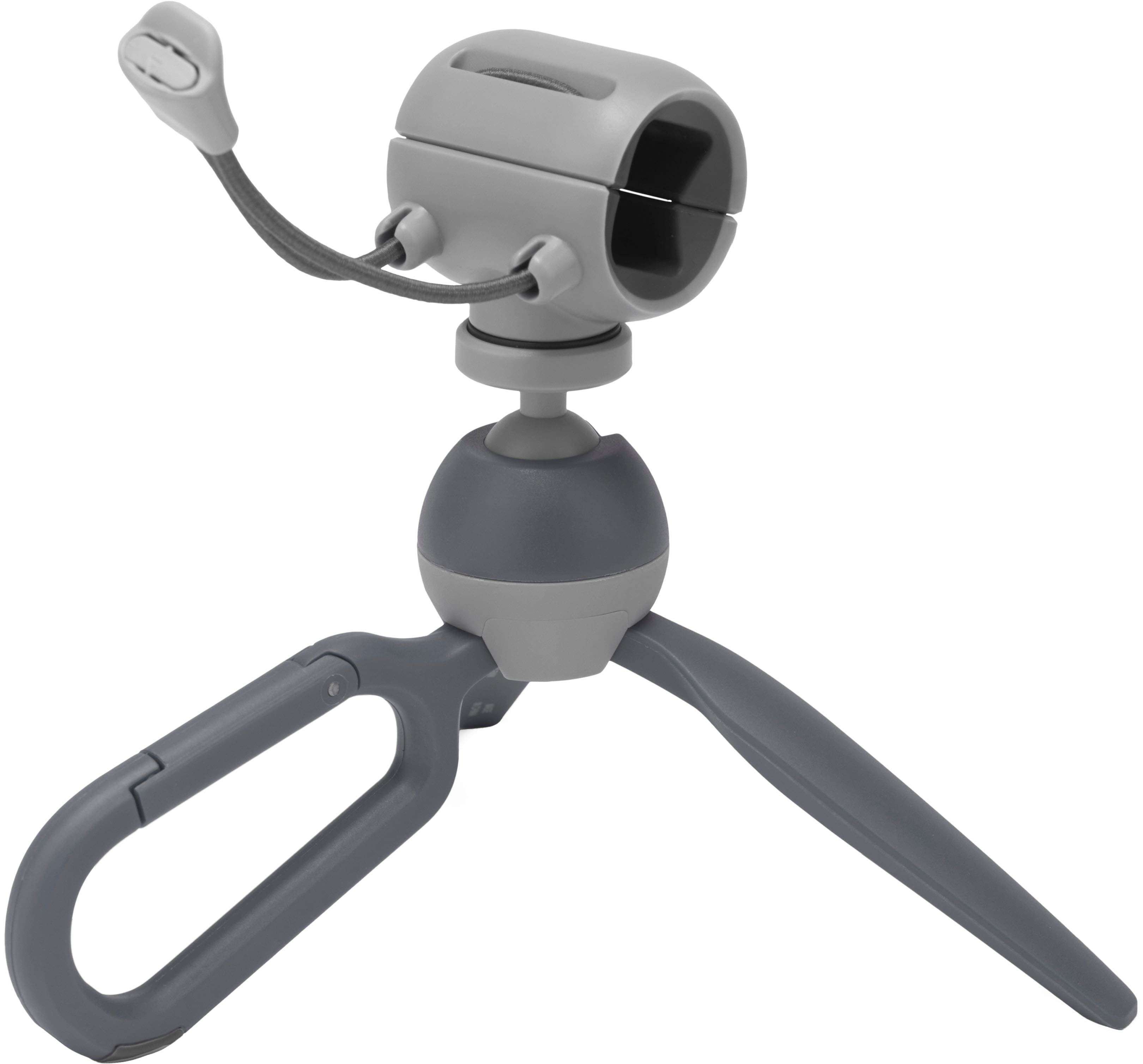 Left View: JOBY - HandyPod Clip Tripod - Grey