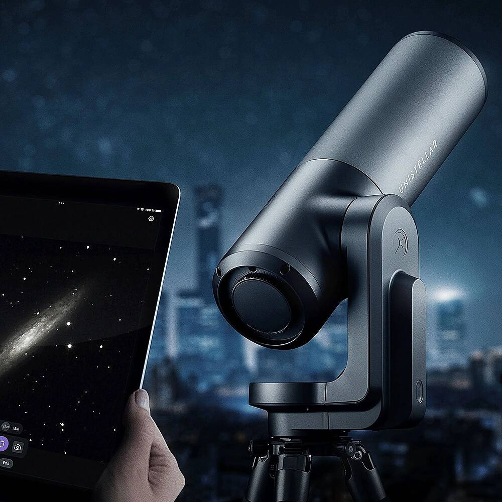 Alt View 11. Unistellar - eQuinox 2 Smart Telescope with Backpack - Black.