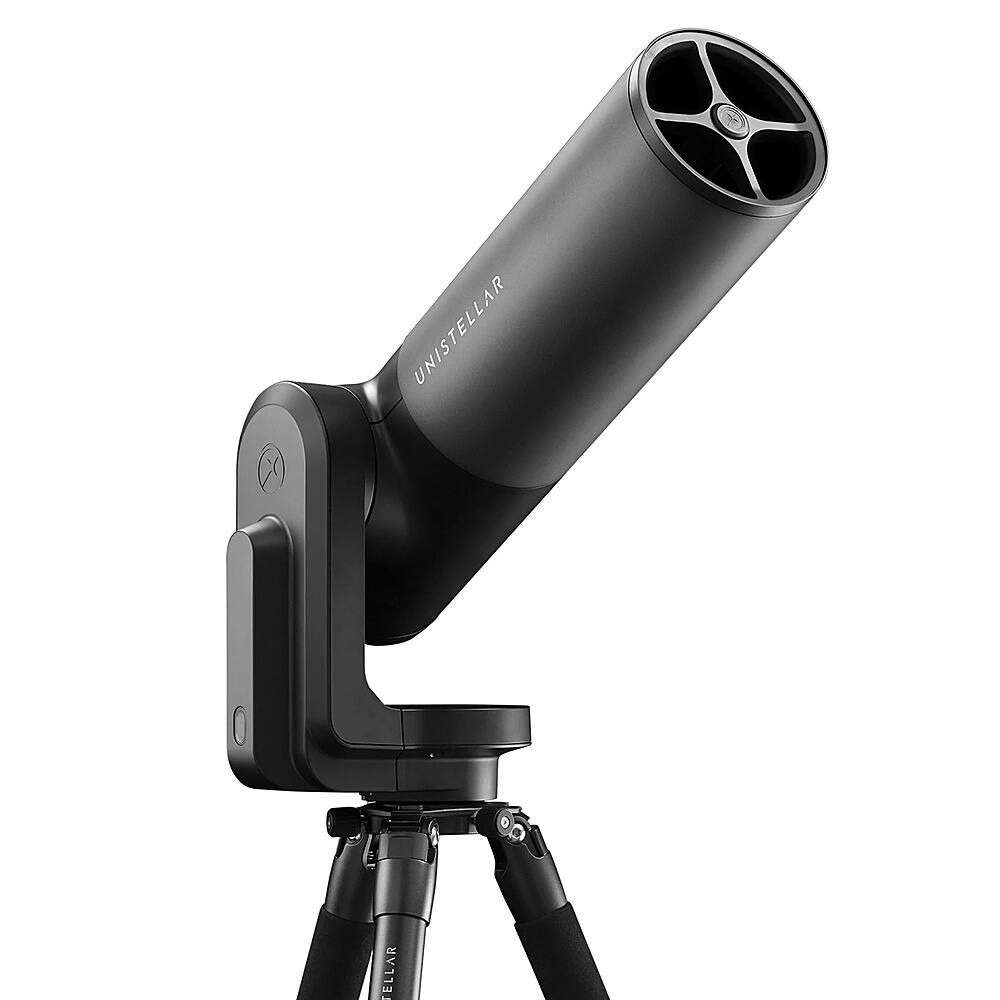 Left. Unistellar - eQuinox 2 Smart Telescope with Backpack - Black.
