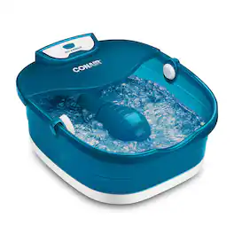 Conair - HeatSense Foot and Pedicure Spa with Heated Bubble Massage - Blue