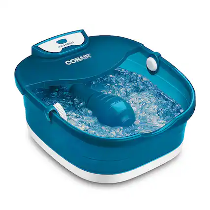 Alt View 11. Conair - HeatSense Foot and Pedicure Spa with Heated Bubble Massage - Blue.