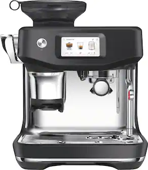 Front. Breville - Barista Touch Impress Espresso Machine - Black Truffle.