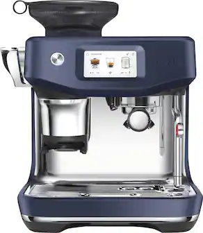Front. Breville - Barista Touch Impress Espresso Machine - Damson Blue.