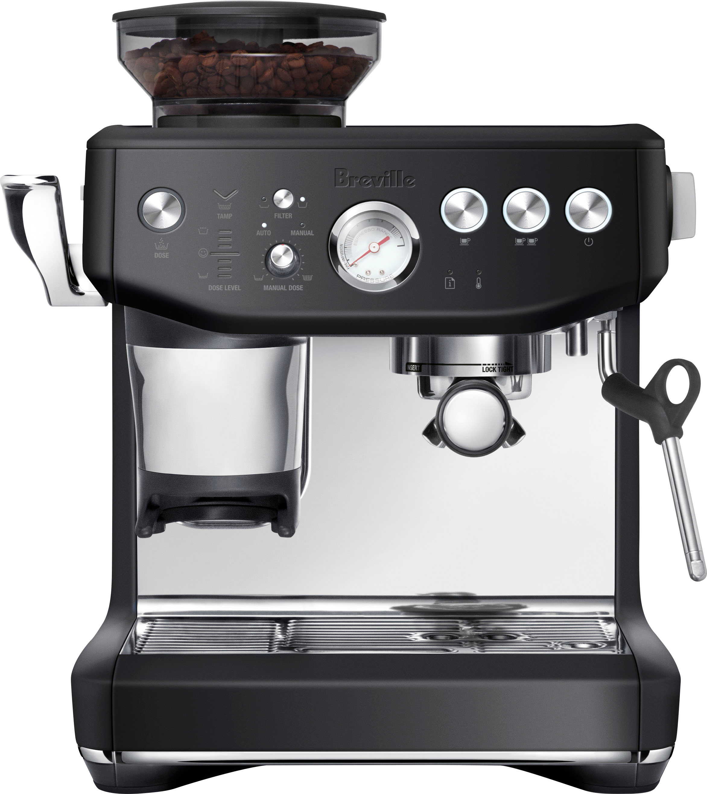 Breville the Barista Express Impress Espresso Machine Black Truffle  BES876BTR1BNA1 - Best Buy