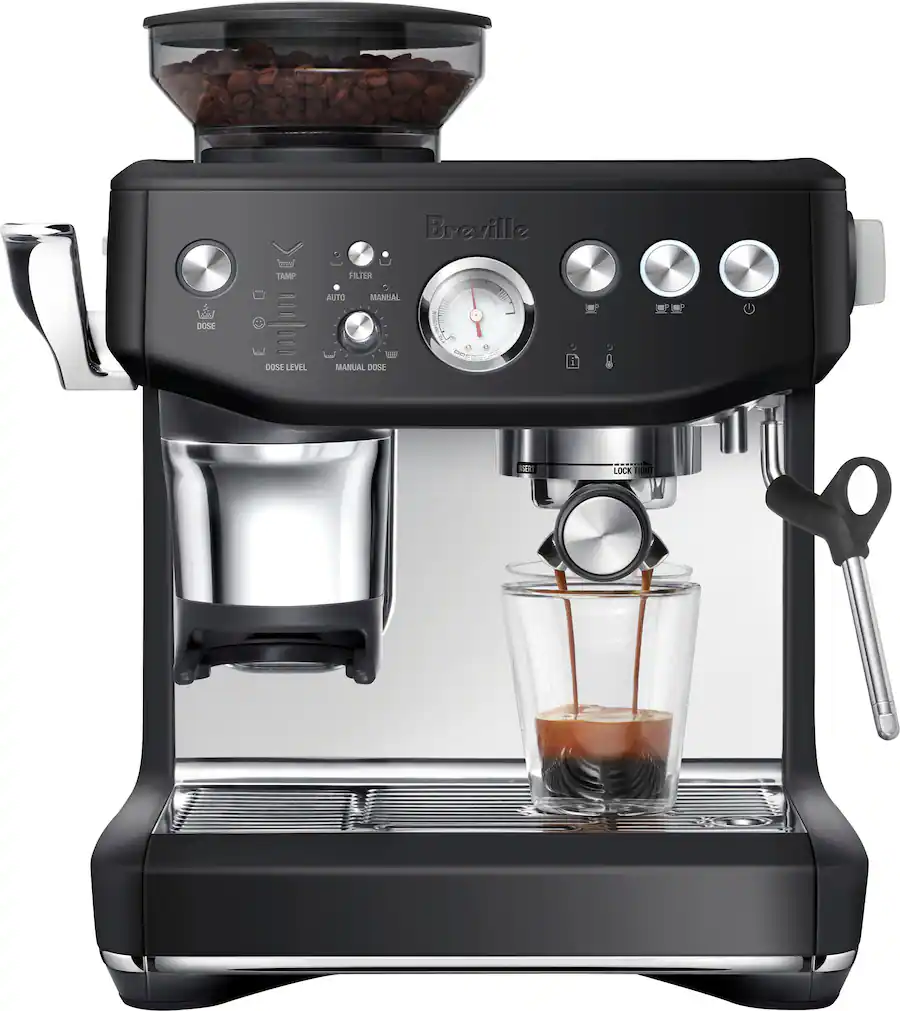 Breville the Barista Express Impress Espresso Machine Black