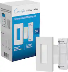 Front. Lutron - Pico Paddle Remote Wall-Mounting Kit - White.