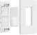 Alt View 16. Lutron - Pico Paddle Remote Wall-Mounting Kit - White.