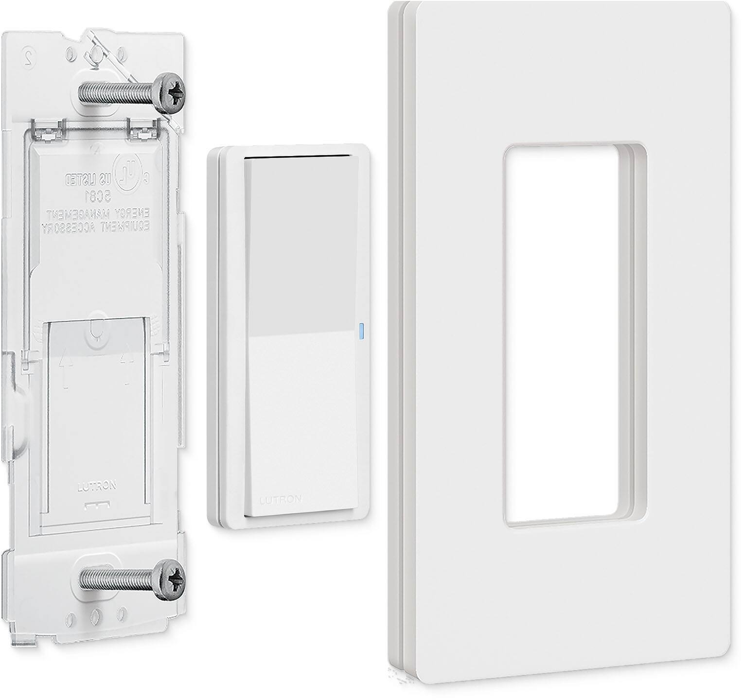 Alt View 16. Lutron - Pico Paddle Remote Wall-Mounting Kit - White.
