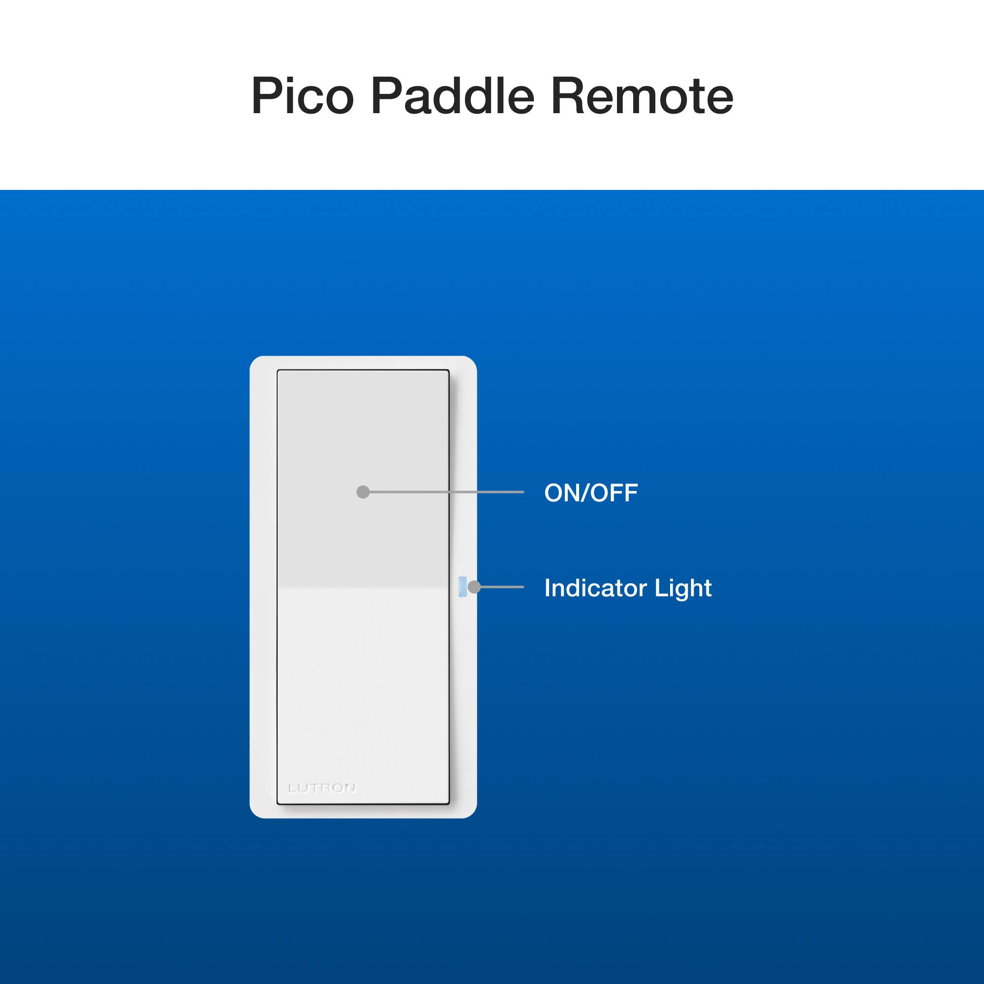 Pico Paddle Remote ON/OFF Indicator Light LUTRON