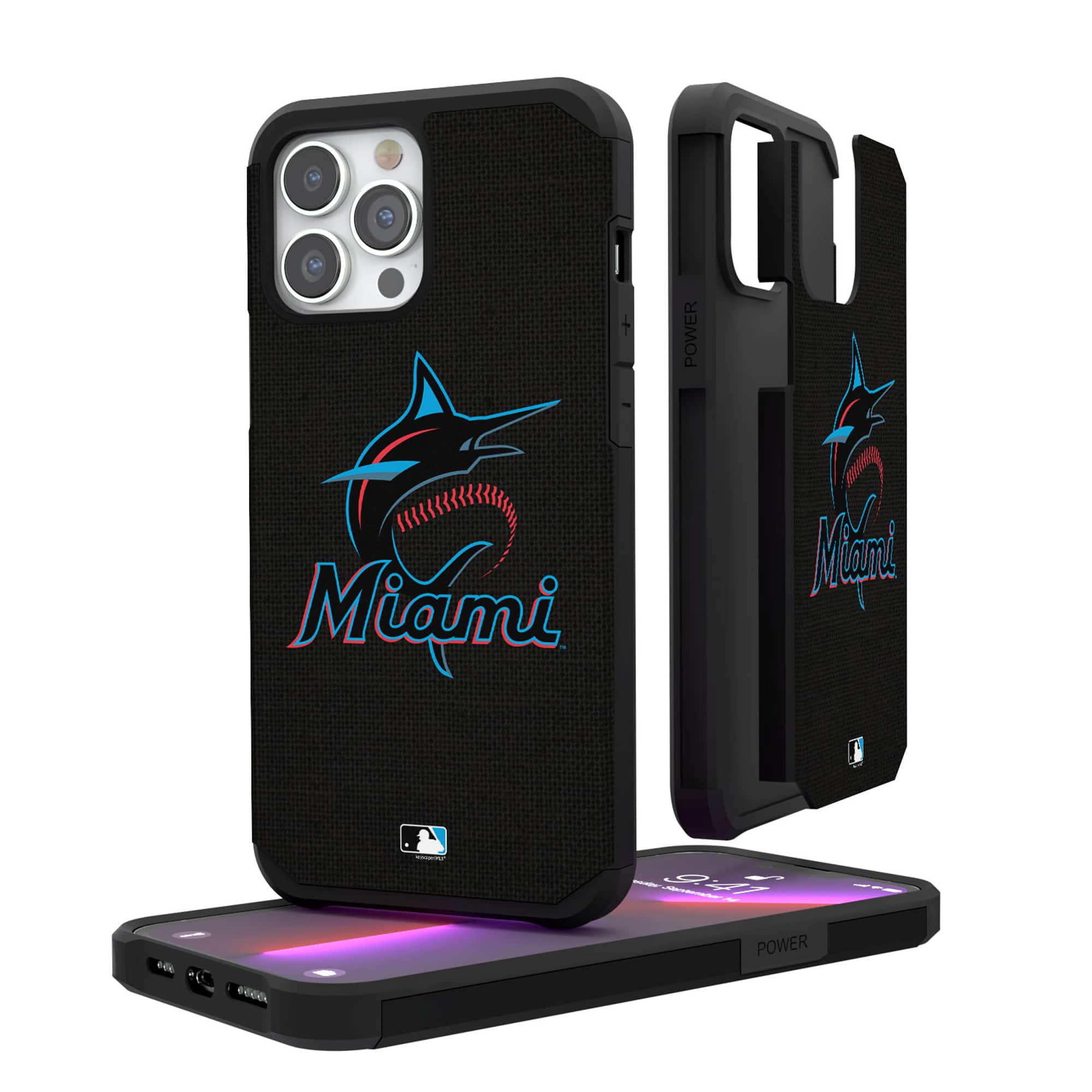 Keyscaper - MLB - Miami Marlins iPhone Solid Design Rugged Case - 13 Pro - Multicolor price history on PriceWatchPro