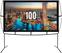 KHOMO GEAR - 100" Portable Projector Screen with Stand – Indoor/Outdoor Foldable Screen for Movies & Presentations