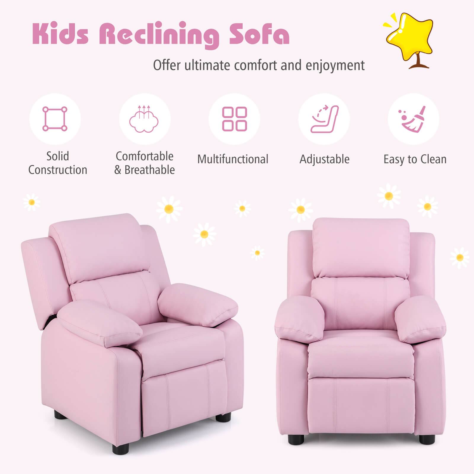 Kids Reclining Sofa  
Offer ultimate comfort and enjoyment  

- Solid Construction  
- Comfortable & Breathable  
- Multifunctional  
- Adjustable  
- Easy to Clean