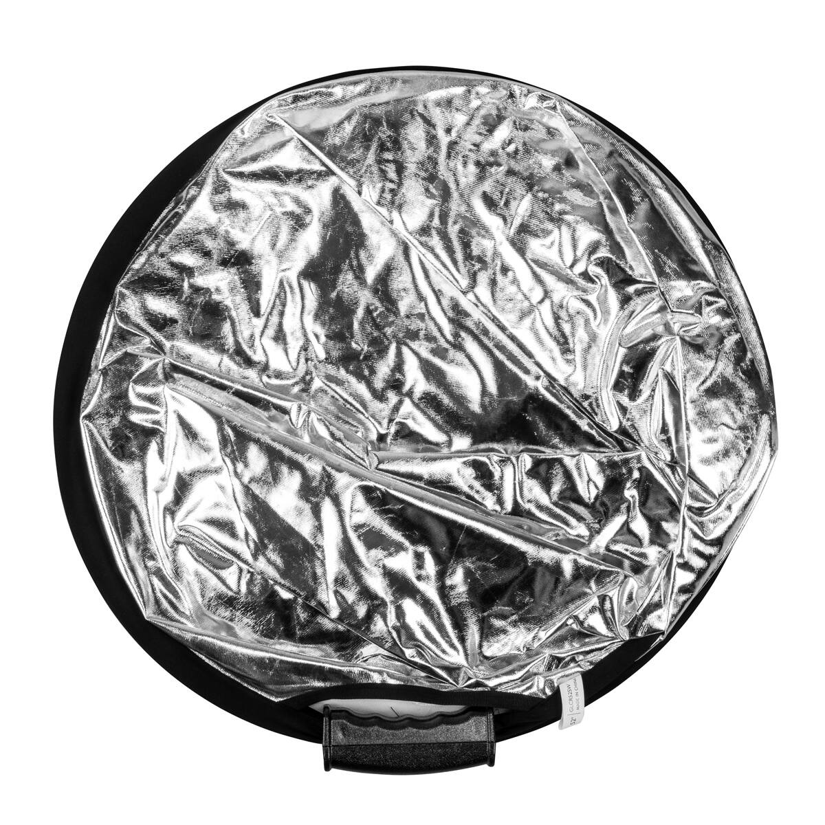 Alt View 3. Glow - Glow Circular Collapsible Reflector with Handles (52", Silver/White).