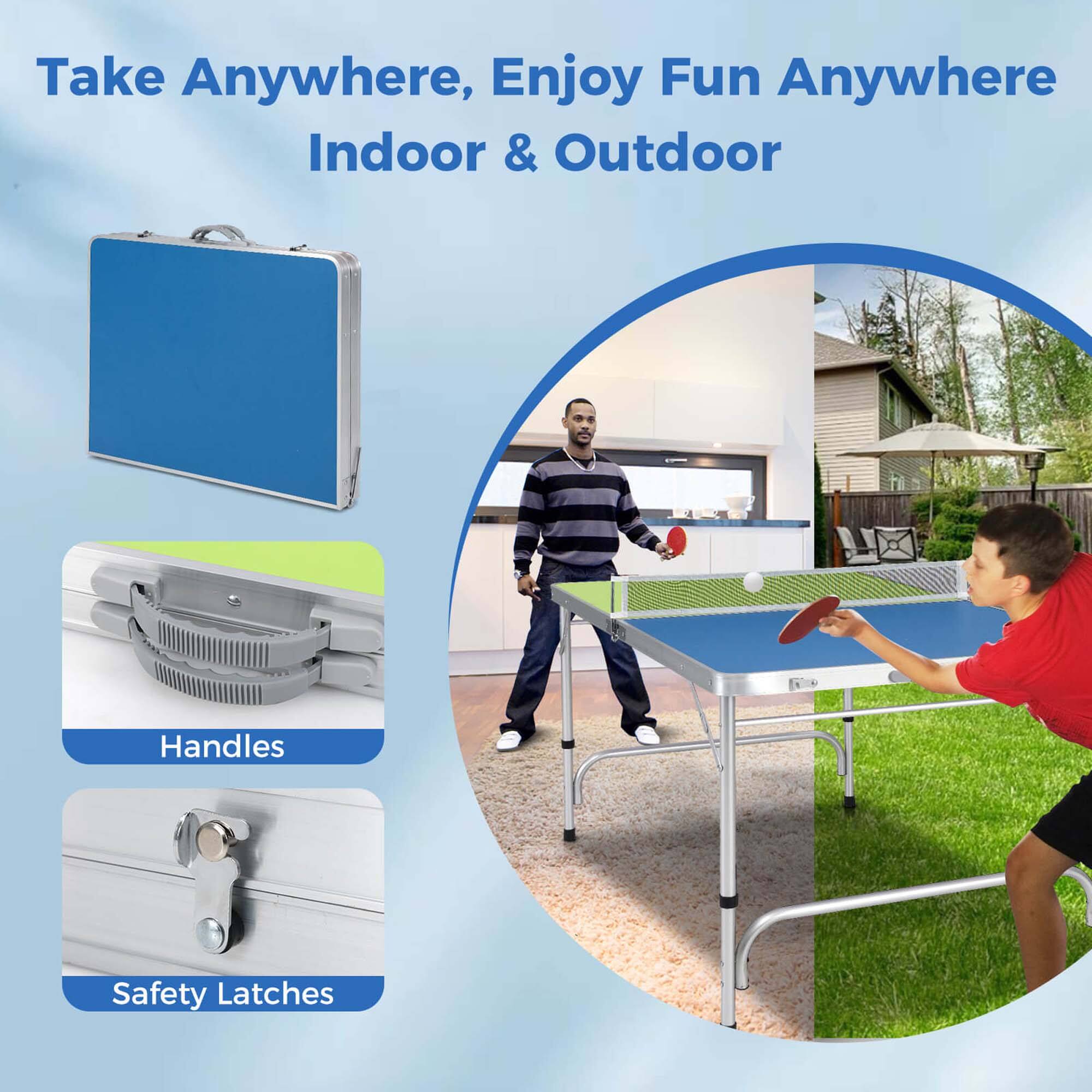 Take Anywhere, Enjoy Fun Anywhere  
Indoor & Outdoor  

Handles  
Safety Latches
