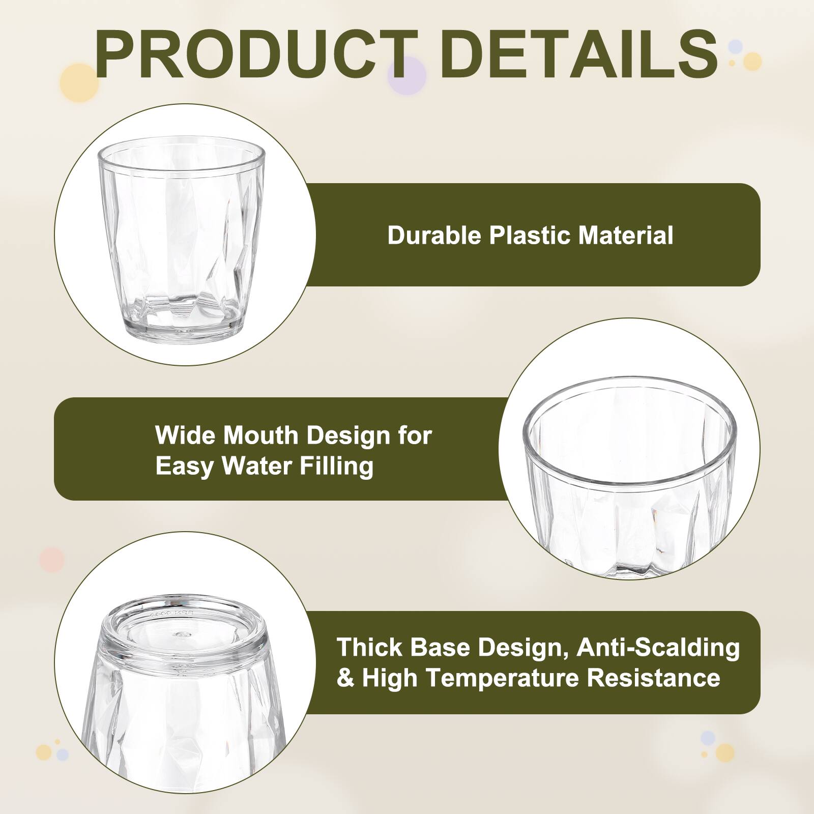 PRODUCT DETAILS

- Durable Plastic Material
- Wide Mouth Design for Easy Water Filling
- Thick Base Design, Anti-Scalding & High Temperature Resistance