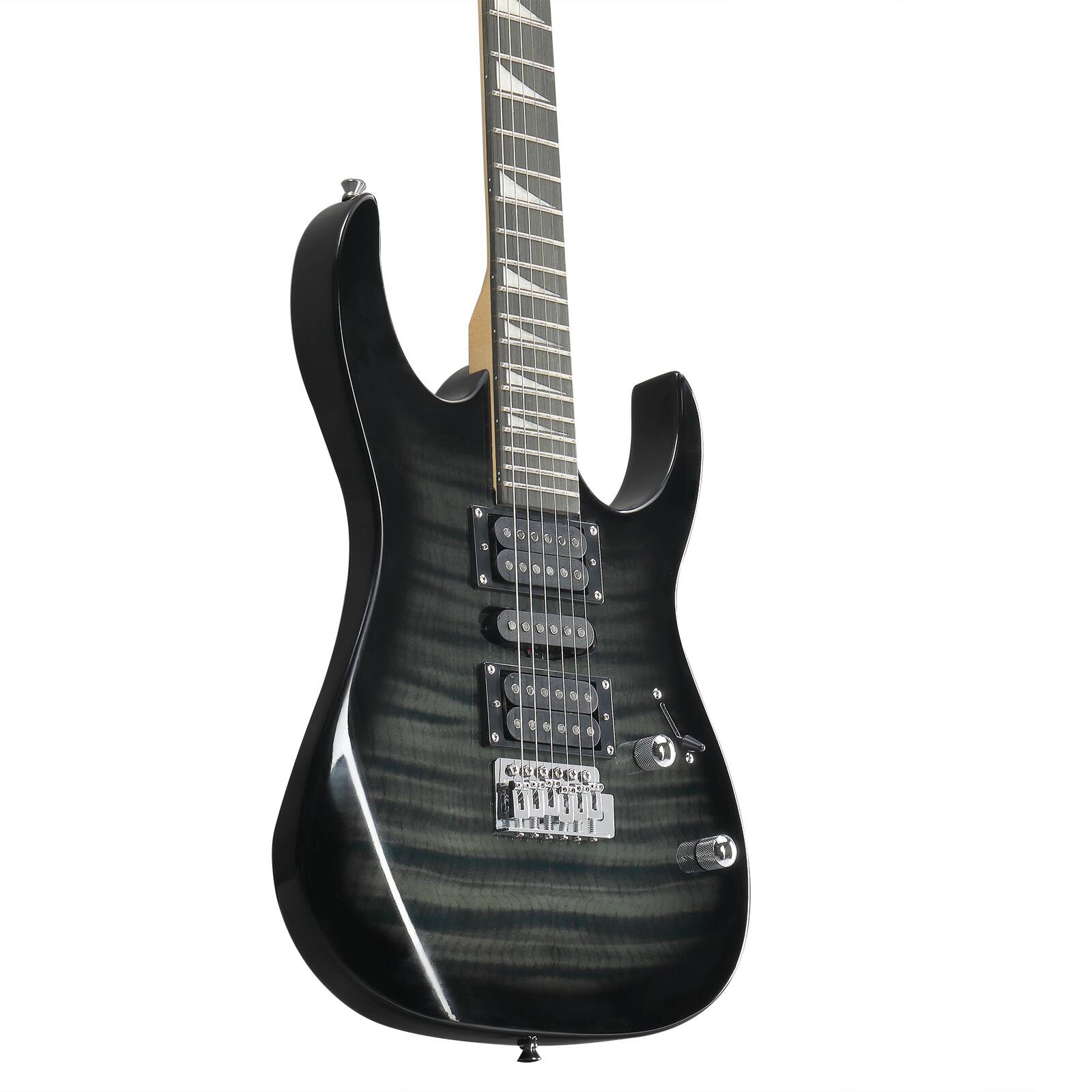 Back. Winado - Ktaxon 170 Model 39in Electric Guitar  HSH Pickups for Beginner Black.