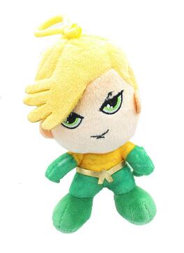 DC Comics - Heroez Clipz 4 Inch Collectible Mini Plush - Aquaman - Multi-Color