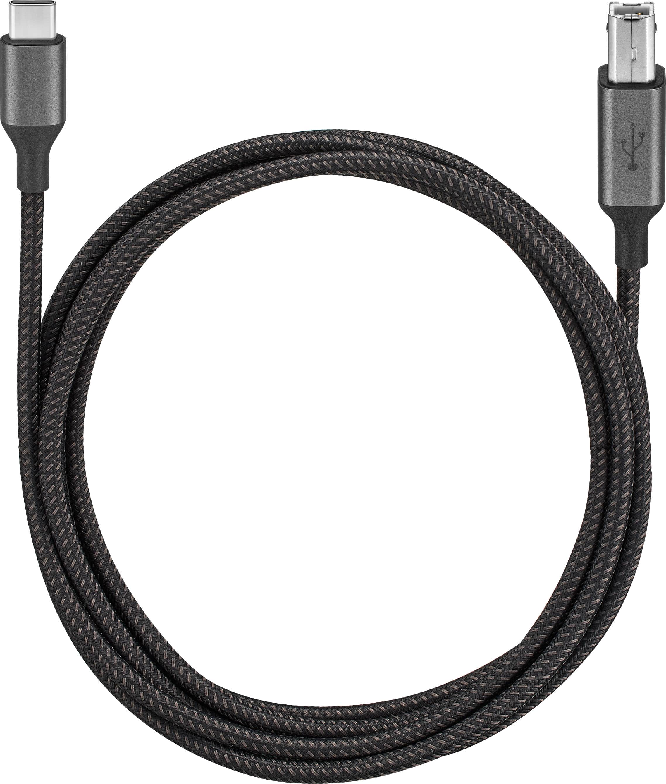 Alt View 14. Insignia™ - 6-Foot USB-C to USB-B Printer Cable - Black.