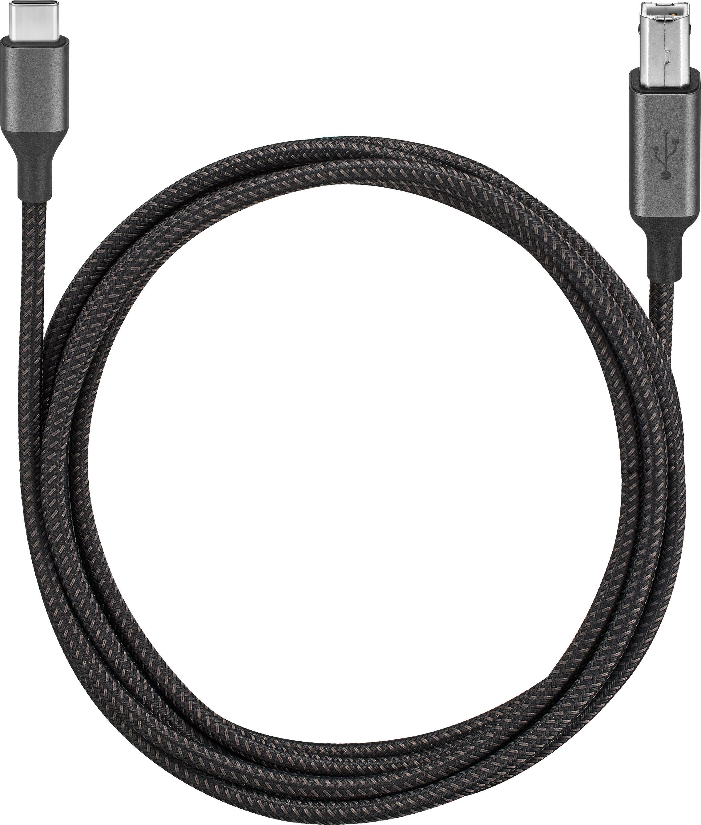 Alt View 14. Insignia™ - 6-Foot USB-C to USB-B Printer Cable - Black.