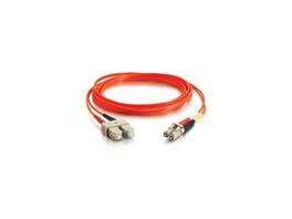 Cables to Go - C2G 33157 OM1 Fiber Optic Cable - LC-SC 62.5/125 Duplex Multimode PVC Fiber Cable, Orange (16.4 Feet, 5 Meters)