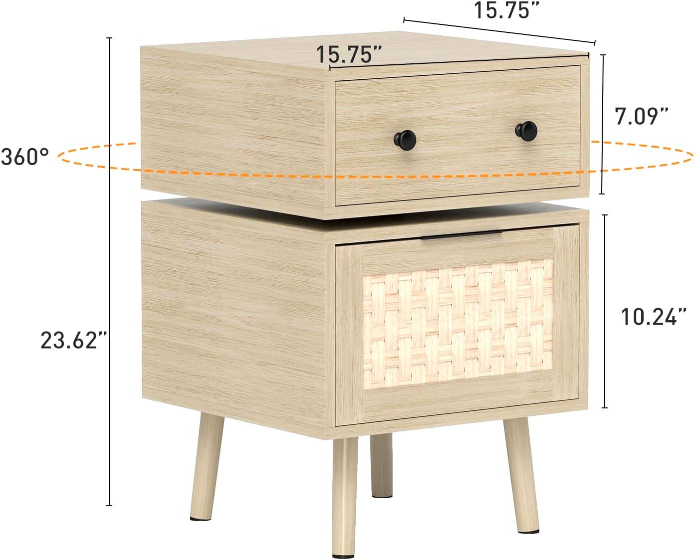 15.75" 15.75" 7.09" 360° 23.62" 10.24"