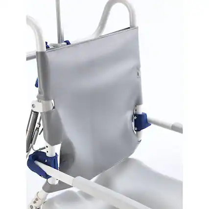 Front. Invacare - Aquatec Comfort Soft Backrest for Ocean Ergo Shower Chairs AP1604136 cushioned support - Gray.