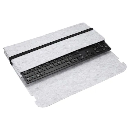 Front. Unique Bargains - 1pc 104 Keys Keyboard Case Sleeve (17.7x7.1x1.8 Inch) Dustproof Waterproof Carrying Case for Mechanical Keyboards - Gray.
