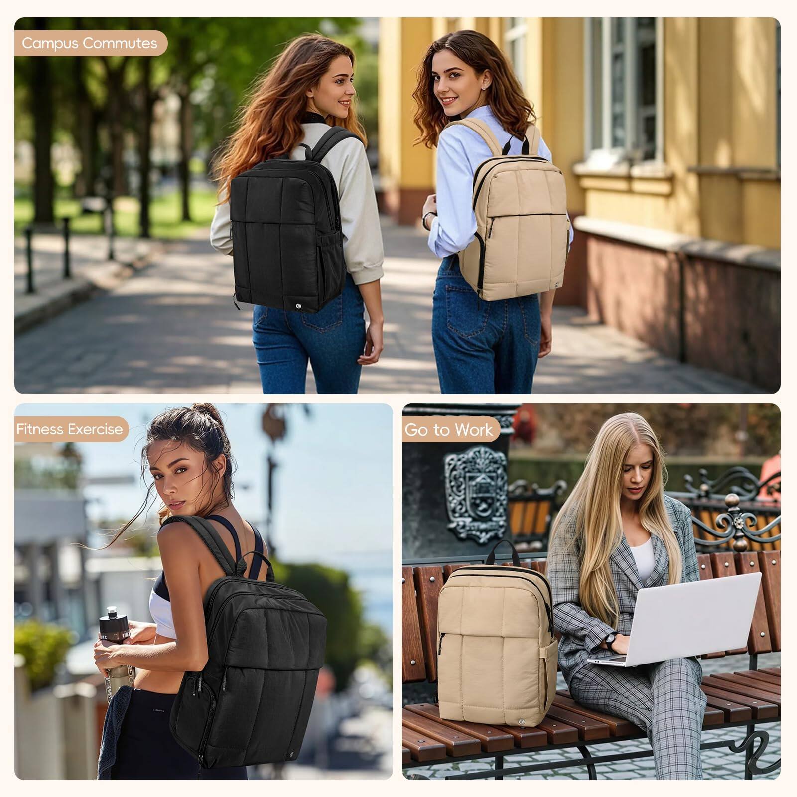 Cozy Serene Lightweight Travel Backpack Carry On Flight Approved Puffy ...