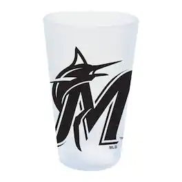WinCraft - Miami Marlins 16oz. Icicle Silicone Pint Glass - Multicolor