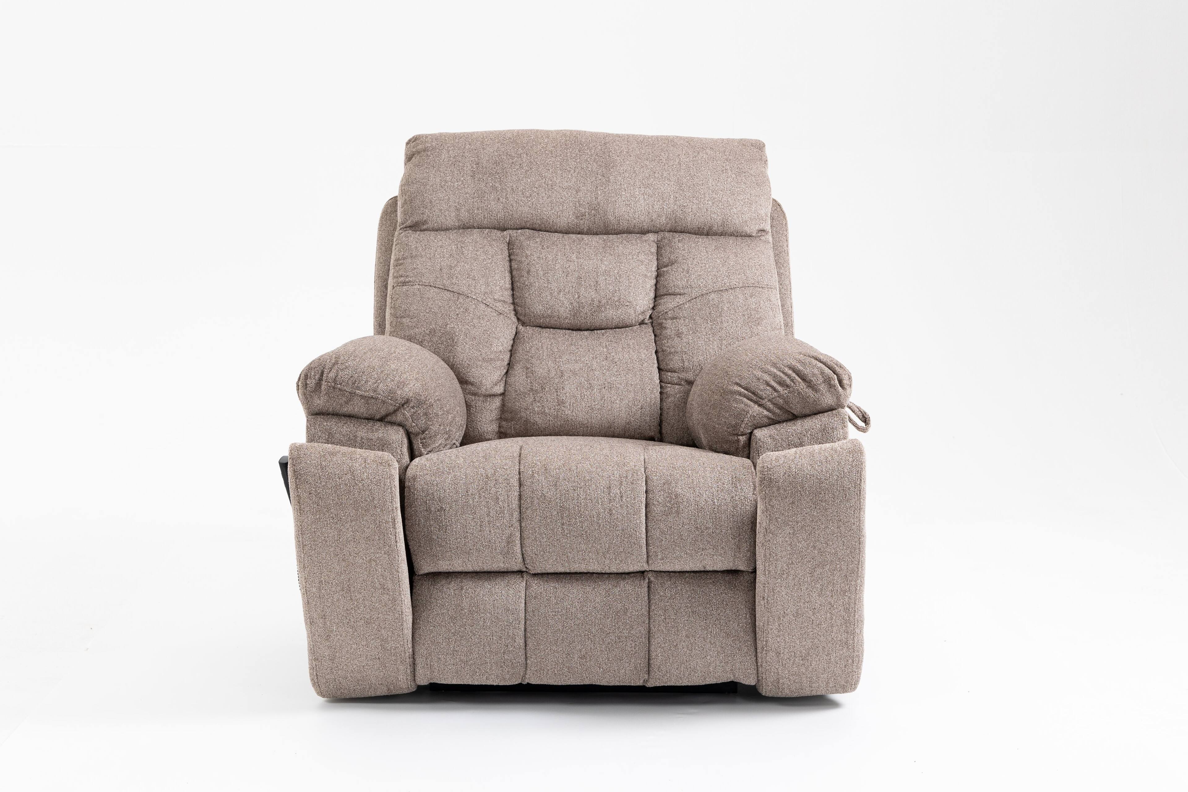 Alt View 3. TinyHomie - Old age electric lift chair flat high density foam electric sofa with heating and massage functions can tilt - Brown.