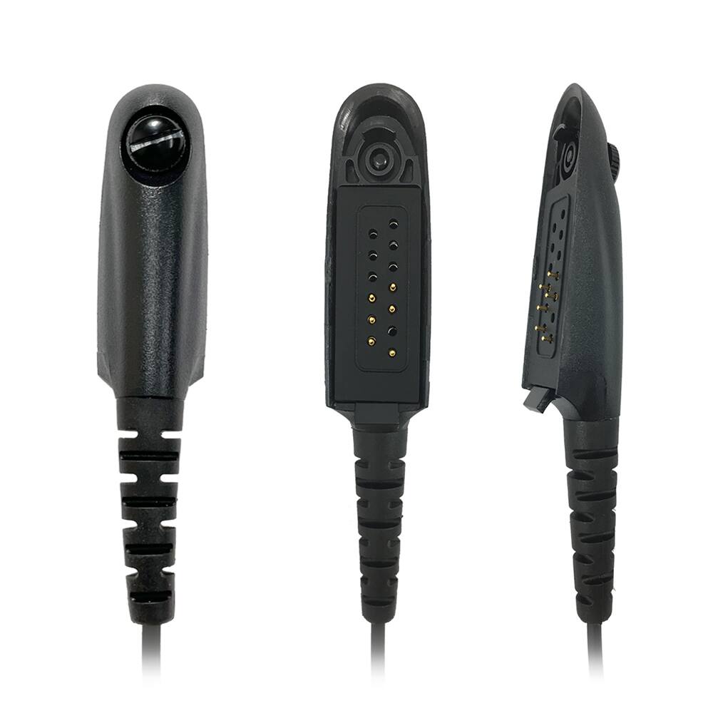 Angle. ProMaxPower - PTT Shoulder Speaker Mic for Motorola HT750, HT1250, & Other Radios - Black.