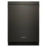 KitchenAid - 24" Top Control Built-In Dishwasher with Third Rack, Advanced ProDry System, Ultra-bright LED Lighting and 44 dBA - Black Ore - Front_Zoom