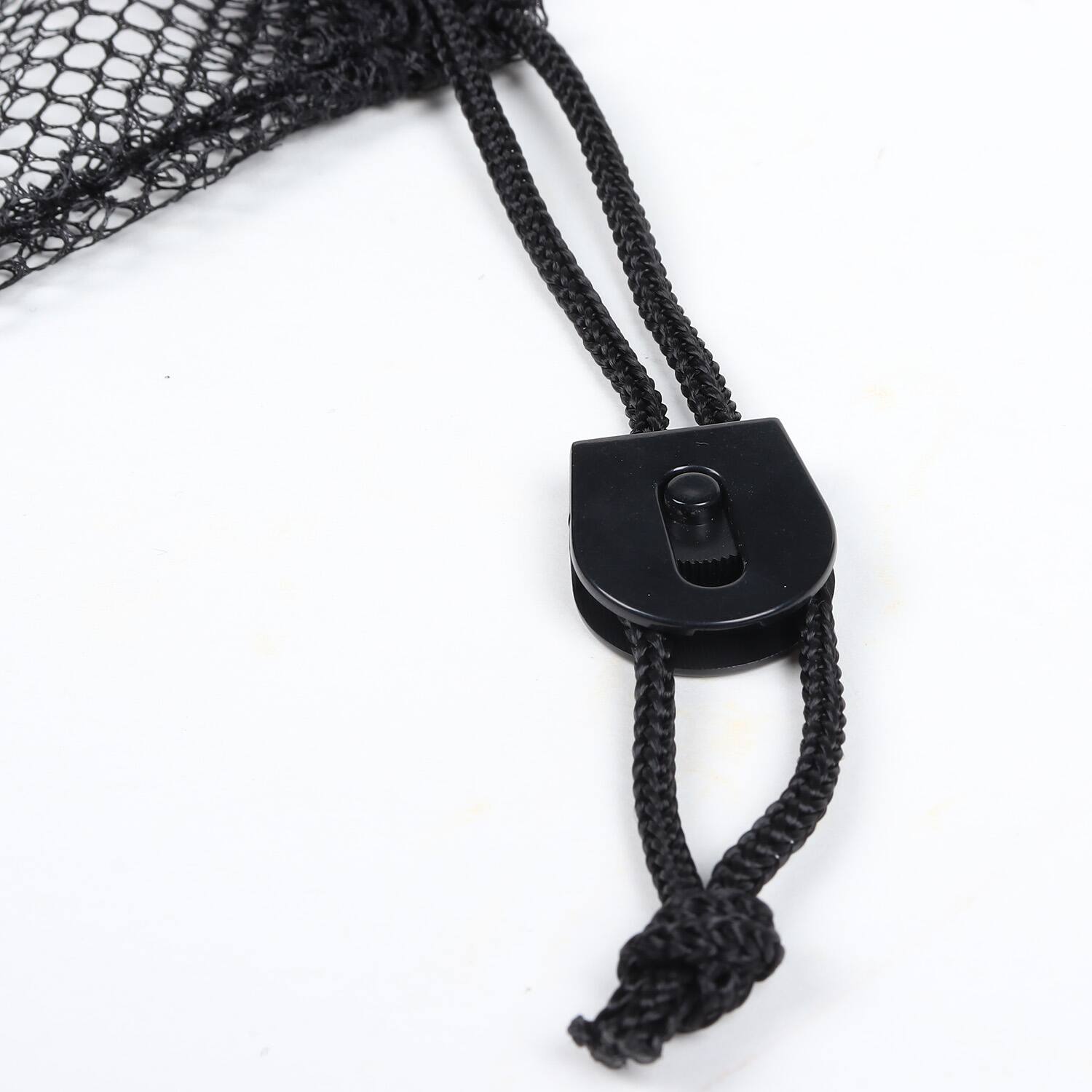 Alt View 2. GSE Games & Sports Expert - 18"x12" Mesh Drawstring Net Bag, Sports Equipment Storage Bag for Gym Gear, Clothes...(Black) - black.