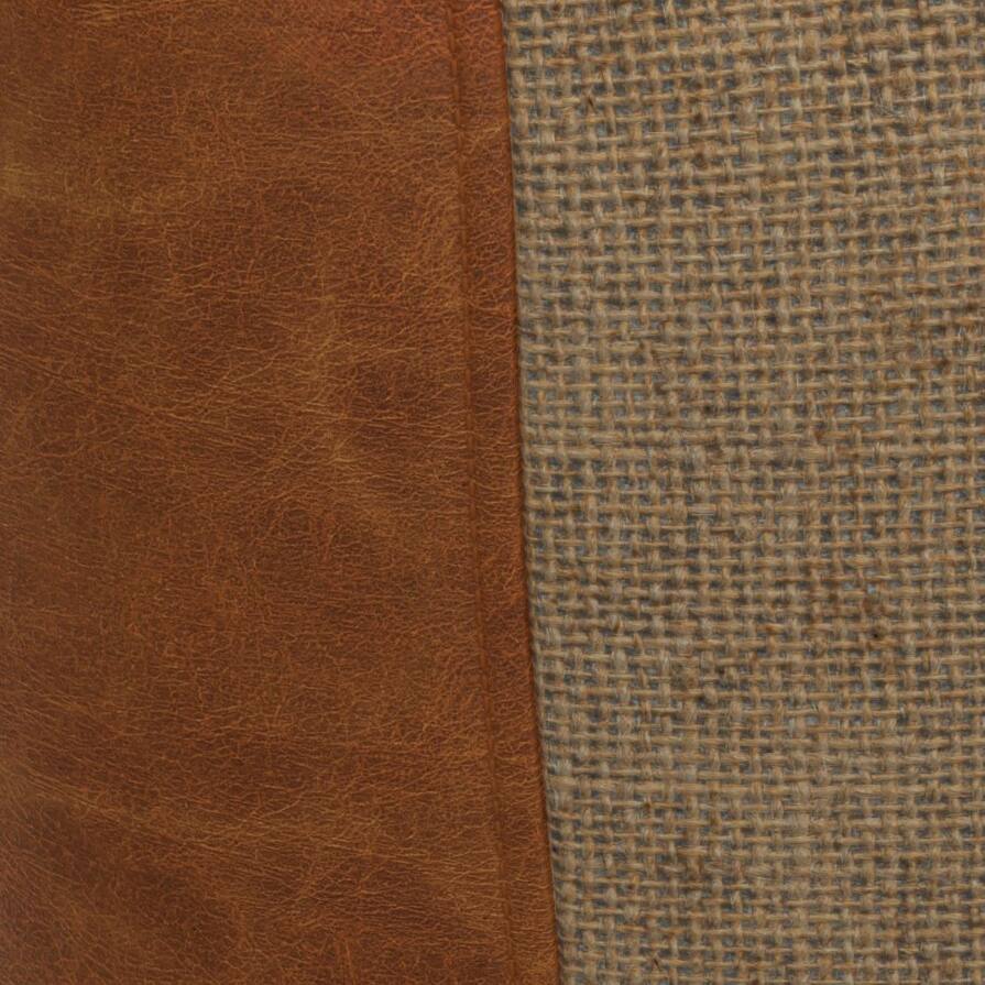 Alt View 8. Simpli Home - Atkinson Boho Square Pouf in Tan Genuine Leather - Tan.