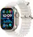 Front. Apple - Apple Watch Ultra 2 (GPS + Cellular) 49mm Titanium Case with White Ocean Band with Blood Oxygen - Titanium.