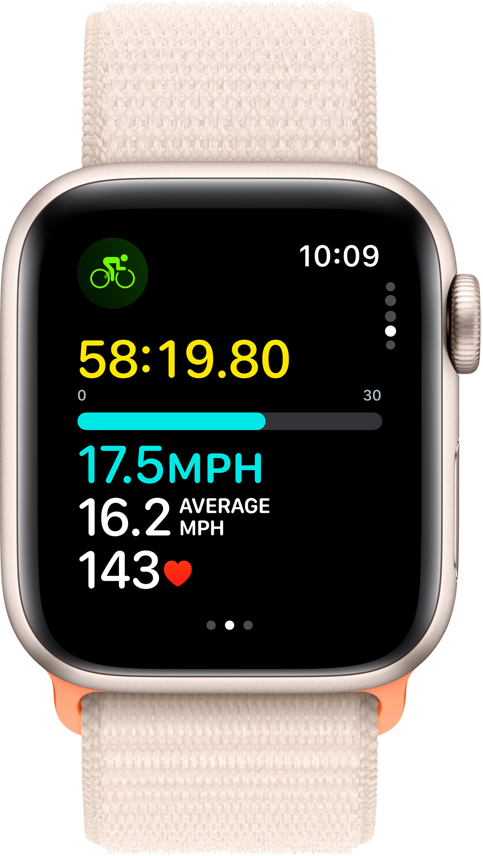 Apple Watch SE 2nd Generation (GPS + Cellular) 40mm Starlight Aluminum Case  with Starlight Sport Loop Starlight (Verizon) MRG33LL/A - Best Buy