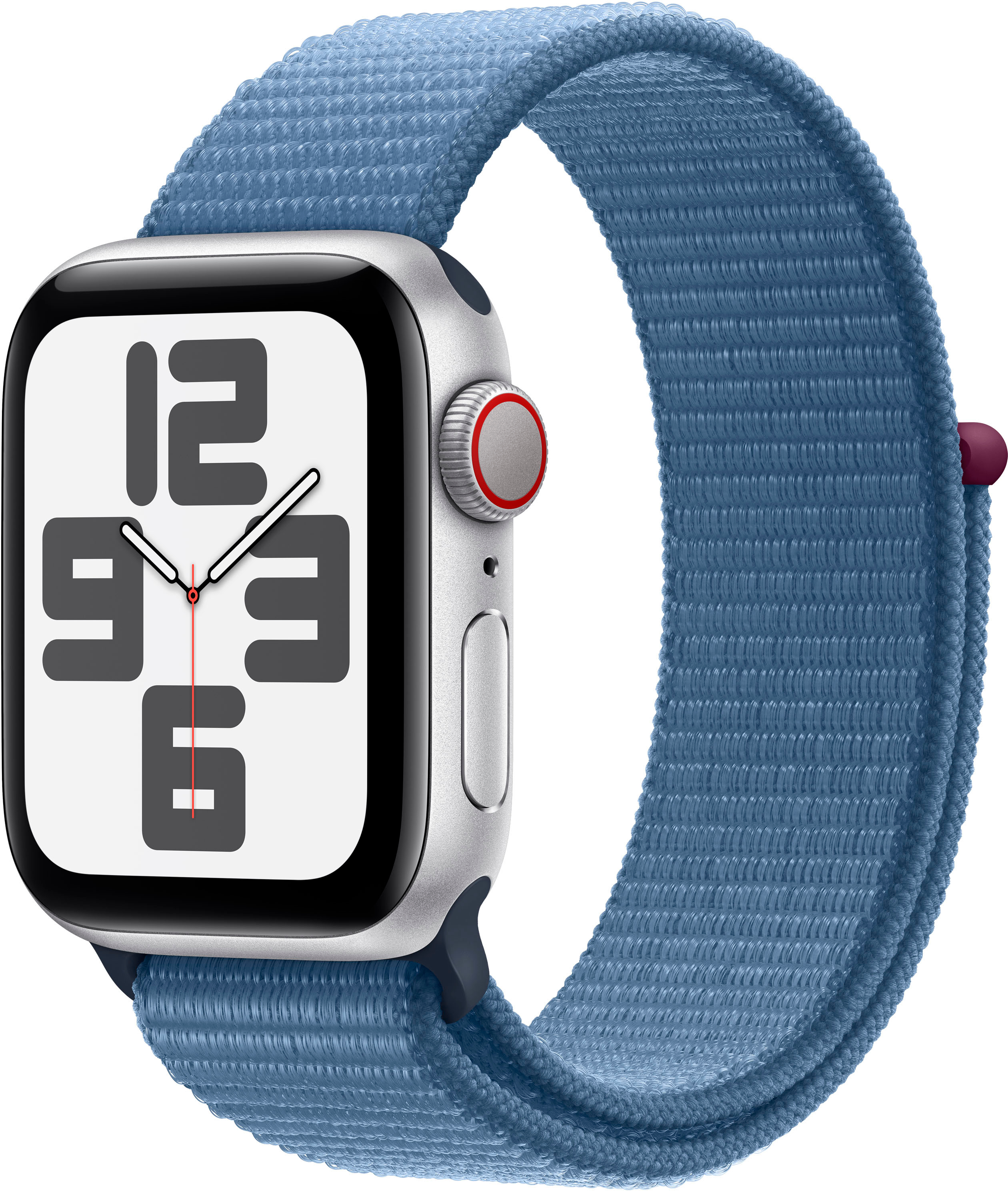 Apple Watch SE 2nd 40mm MRGP3LL/A + Cellular) Winter Buy Loop (GPS (Verizon) Blue Best Sport with Silver Case Aluminum - Generation Silver