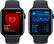 Alt View 14. Apple - Apple Watch SE 2nd Generation (GPS + Cellular) 44mm Midnight Aluminum Case with Midnight Sport Band - S/M - Midnight.