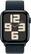 Angle. Apple - Apple Watch SE 2nd Generation (GPS + Cellular) 44mm Midnight Aluminum Case with Midnight Sport Loop - Midnight.