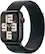 Front. Apple - GSRF Apple Watch SE 2nd Generation (GPS + Cellular) 44mm Midnight Aluminum Case with Midnight Sport Loop - Midnight.