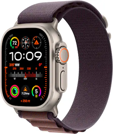 The image shows a watch face with a compass and a map. The time displayed is 10:09. The watch is showing the direction of 270 degrees, which is the direction of the Northwest. The watch also has a map and a compass, which can help the user navigate and determine their location.