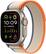 Front. Apple - Apple Watch Ultra 2 (GPS + Cellular) 49mm Titanium Case with Orange/Beige Trail Loop with Blood Oxygen - M/L - Titanium.