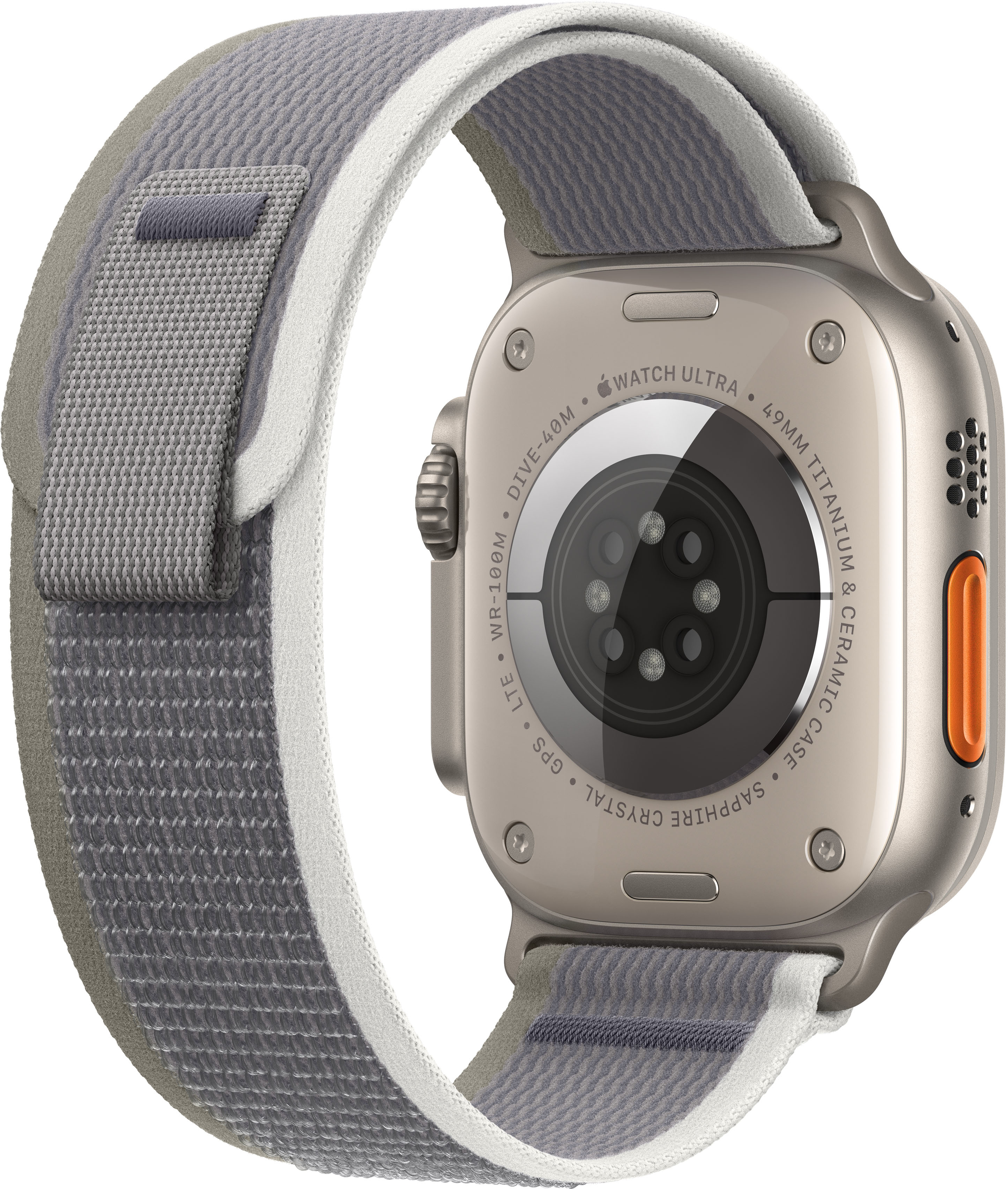 Cellular) (GPS Best MRF43LL/A Loop Titanium Buy 49mm Trail Ultra 2 - Apple Watch Titanium + Case Green/Gray with M/L