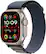Front. Apple - Apple Watch Ultra 2 (GPS + Cellular) 49mm Titanium Case with Blue Alpine Loop with Blood Oxygen - Medium - Titanium.