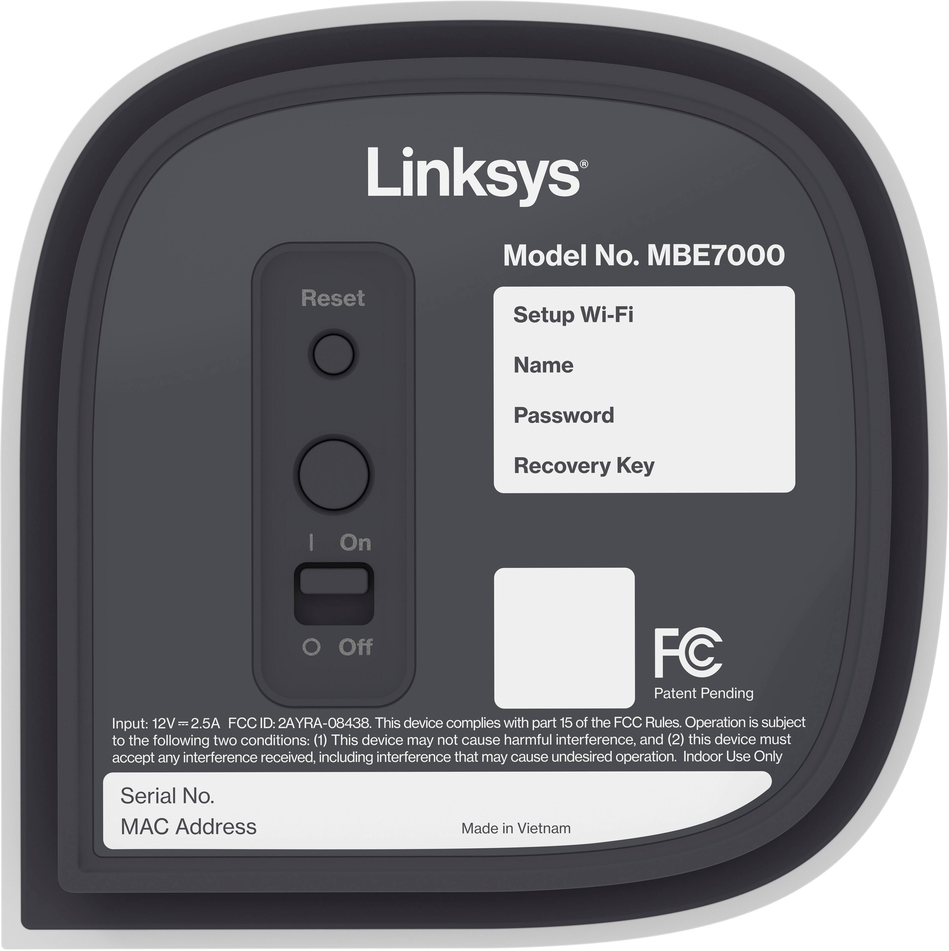 Alt View 13. Linksys - Velop Pro 7 BE11000 Tri-Band Mesh Wi-Fi 7 System (3-Pack) - White.