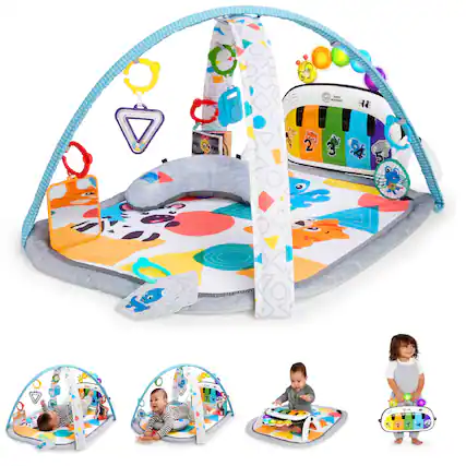 Front. Baby Einstein - 4-in-1 Kickin' Tunes Music & Language Discovery Gym - Multi.