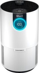 Shark - Clean Sense Air Purifier with Odor Neutralizer Technology, HEPA Filter, 500 sq. ft. - White - Front_Zoom
