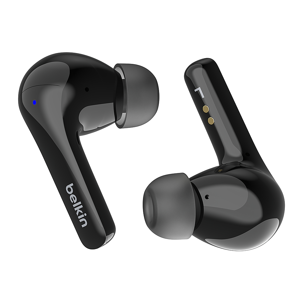 Belkin SoundForm™ Motion True Wireless Noise Cancelling Earbuds with  Wireless Charging Case Black AUC010btBK - Best Buy